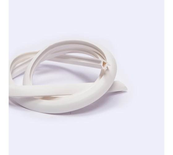 Изображение товара Заглушка паза штапика для окон и дверей ПВХ KOMFORT москитные системы грибок, усиленная, белая, 1 м ЗГУ03937