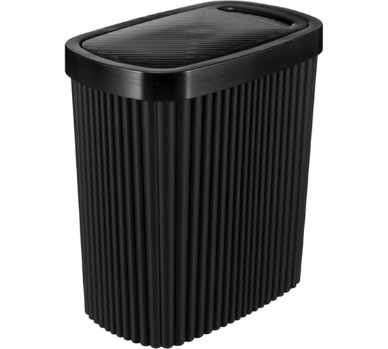 Изображение товара Настольный контейнер Econova VELVET 1.9 л, 160х100х172 мм, черный 435204413 435204450