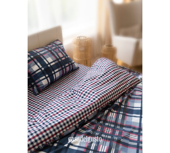 Изображение товара Комплект постельного белья CASADELGUSTO евро, Jaula Marina, перкаль 200H 22683