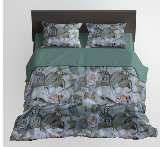 Изображение товара Комплект постельного белья CASADELGUSTO евро, Lago Monet, сатин Premium 250 TC 22685