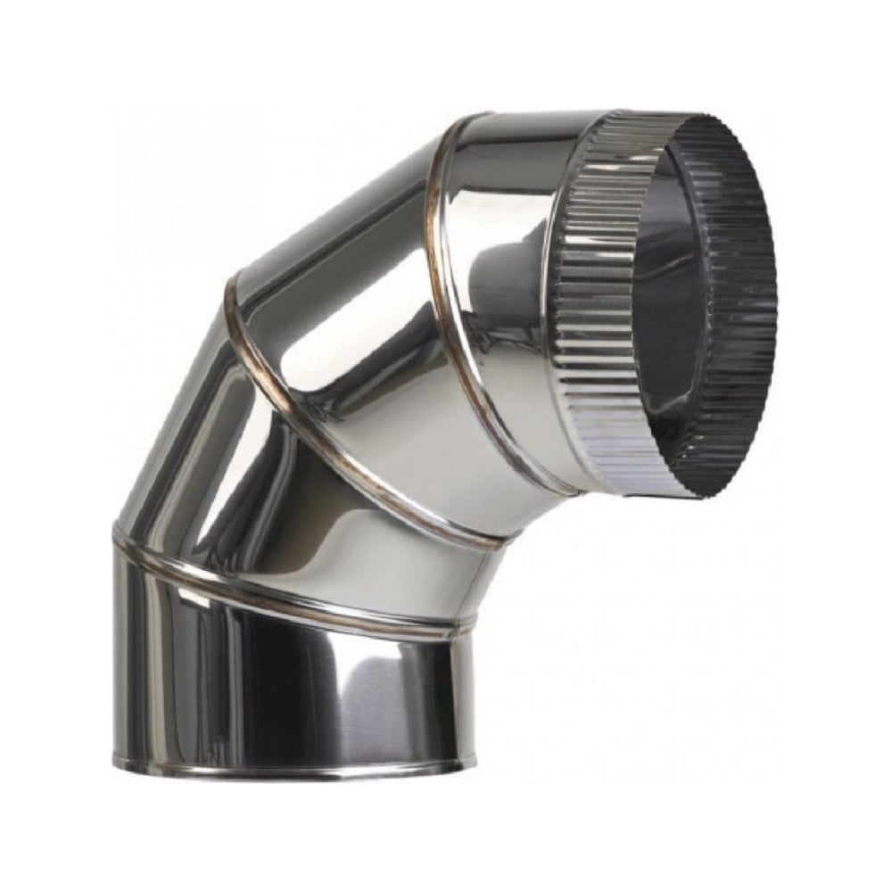 Изображение товара Колено ВИЕНТО 200 мм 90 градусов К250Ц для вентиляции оцинкованная сталь