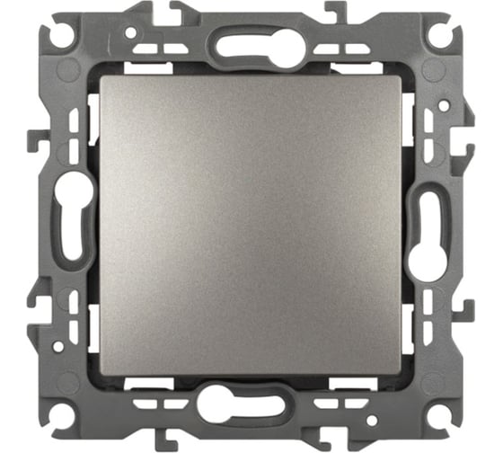 Изображение товара Выключатель ЭРА Серия 12 12110116, 10АХ250В, титан Б0065708