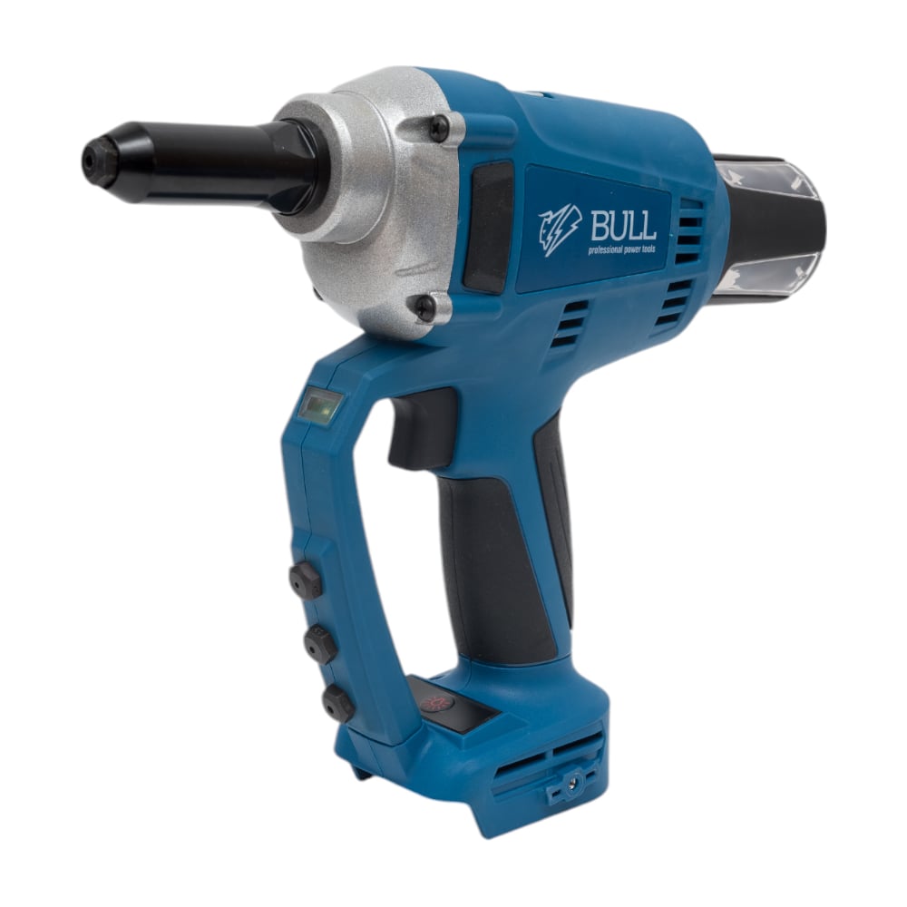 Аккумумуляторный заклепочный пистолет BULL CRG 1018 XLTpro SOLO, бесщеточный, 25 мм, 10000 Н 1304593