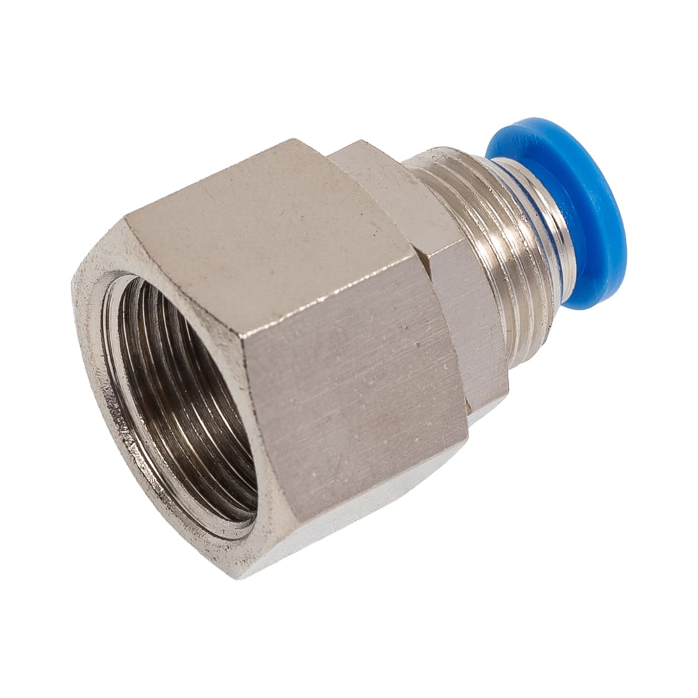 Изображение товара Пневмофитинг цанговый прямой PMF 06-03 с внутренней резьбой R3/8