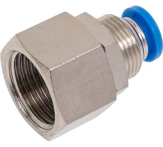 Изображение товара Пневмофитинг цанговый прямой с внутренней резьбой PMF 06-03 (R3/8) HIMPT 00-00017804