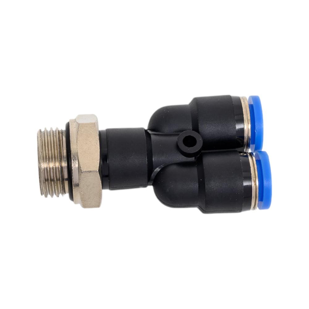 Изображение товара Пневмофитинг Y-образный с наружной резьбой G3/8" 8 мм HIMPT PWT 08-03