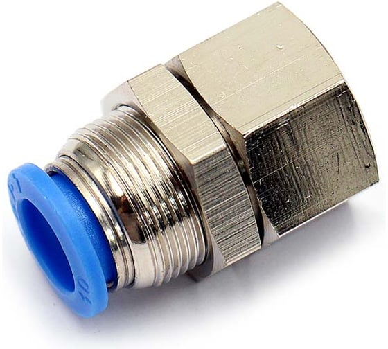 Изображение товара Пневмофитинг цанговый прямой с внутренней резьбой PMF 10-03 (R3/8) HIMPT 00-00019704