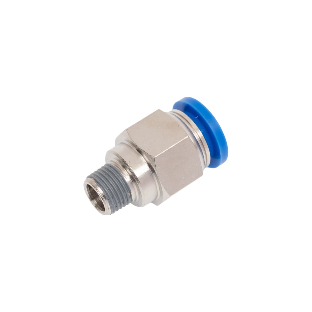 Изображение товара Пневмофитинг цанговый прямой с наружной резьбой PC 10-01 R1/8 HIMPT