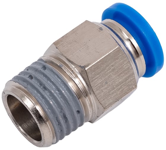 Изображение товара Пневмофитинг цанговый прямой с наружной резьбой PC 8-02 (R1/4) HIMPT 00028008158