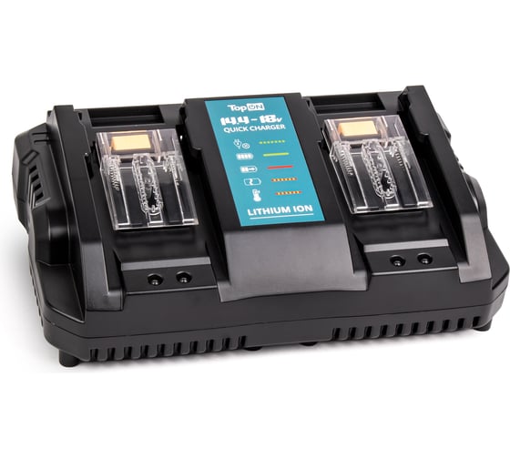 Изображение товара Зарядное устройство для аккумуляторов Makita DC18RD 14.4V-18V 196941-7 TopOn TOP-DC18RD