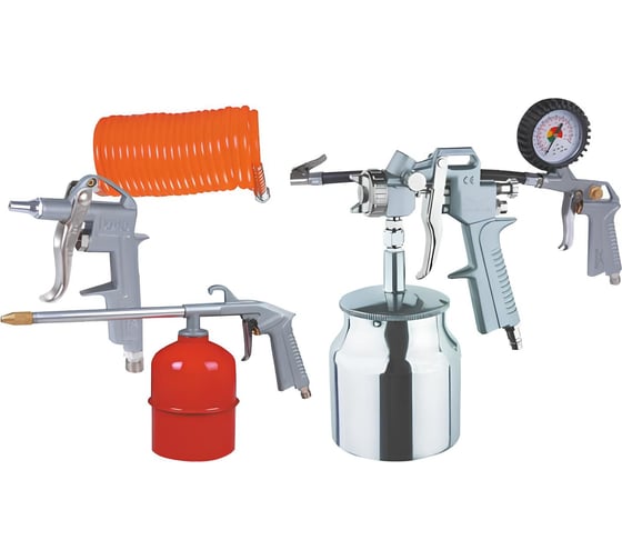 Изображение товара Набор краскораспылителя с нижним алюминиевым бачком MOS-DISTAR (соп.1.8) MS-NPMNB18