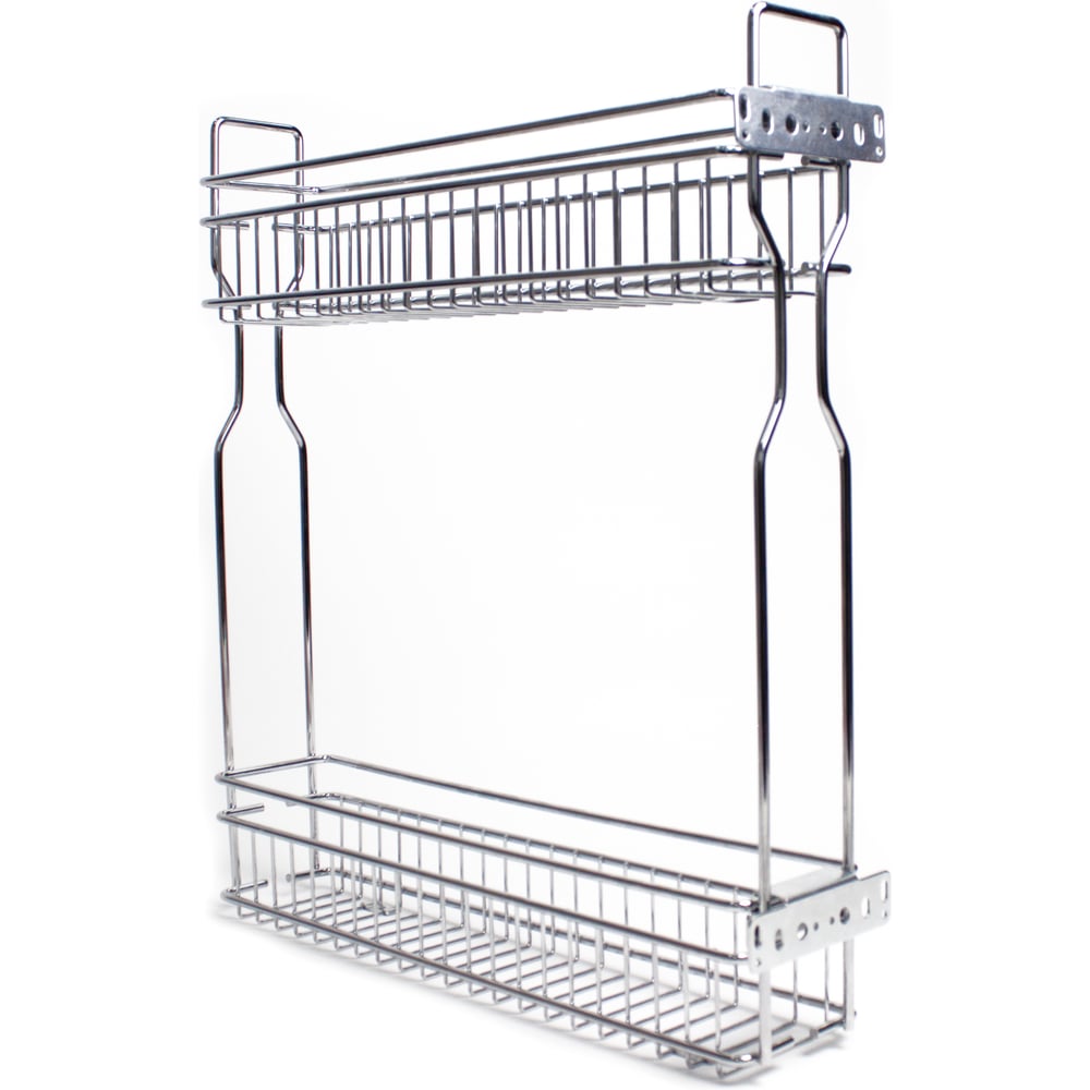 Изображение товара Бутылочница с направляющей скрытого монтажа и доводчиком Mebax для модуля, 200 мм, Справа, 450х145х500 мм 00-00003022