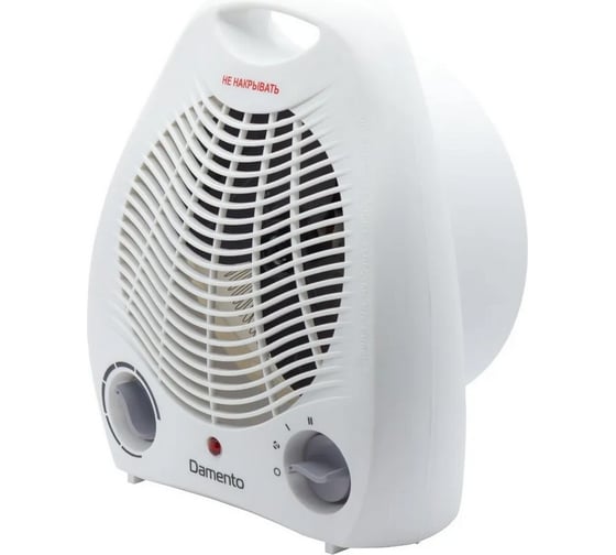 Изображение товара Тепловентилятор Damento TE-04 мощность 2000 Вт, нагрев. эл. спираль, 3 реж.работы (1/8) 023420