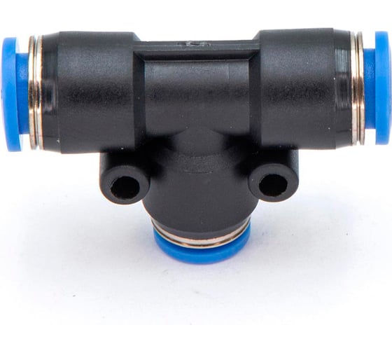 Изображение товара Фитинг пневматический цанговый пластиковый T-образный переходной HIMPT PUT 08-6 00-00009993