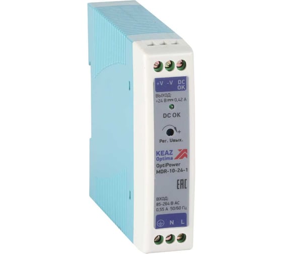 Изображение товара Блок питания КЭАЗ OptiPower MDR-10-24-1 284538