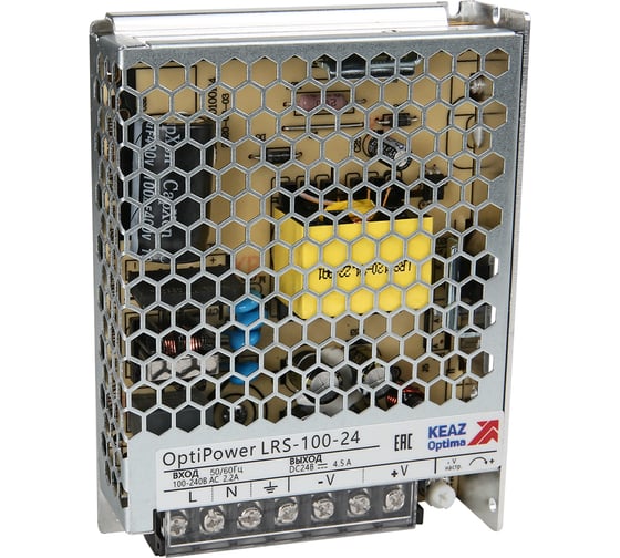 Изображение товара Блок питания панельный КЭАЗ OptiPower LRS 120-24 5A 328881