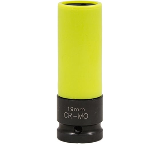 Изображение товара Головка ударная 6-гранная тонкостенная, с пластиковой защитой (19 мм; 1/2"DR) NORM HP-19