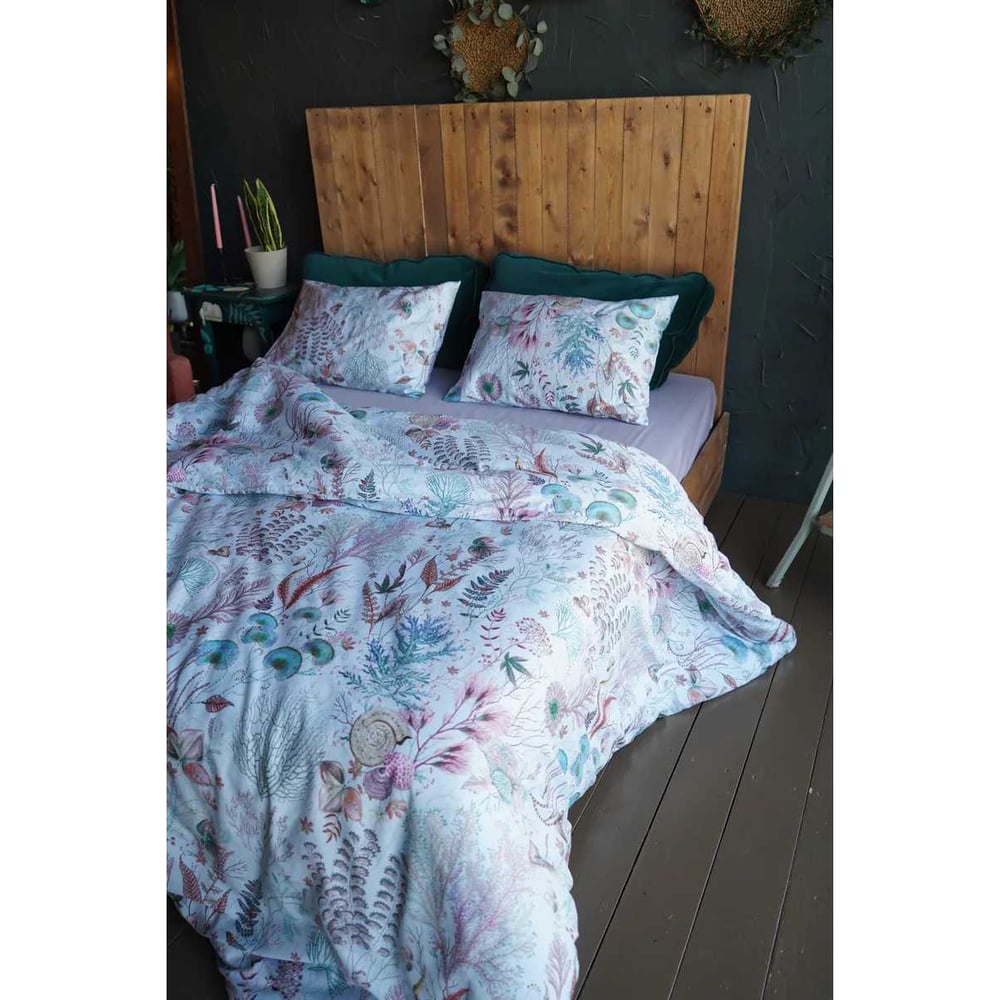 Изображение товара Комплект постельного белья CASADELGUSTO Mundo Marino сатин Premium 250 TC евро