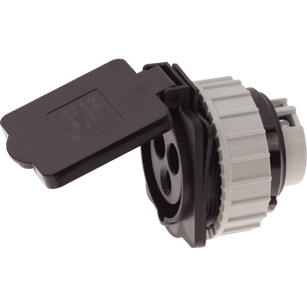 Изображение товара Розетка встраиваемая INPIN 16А 220V 1P+N+E IP44 CA 1628BK