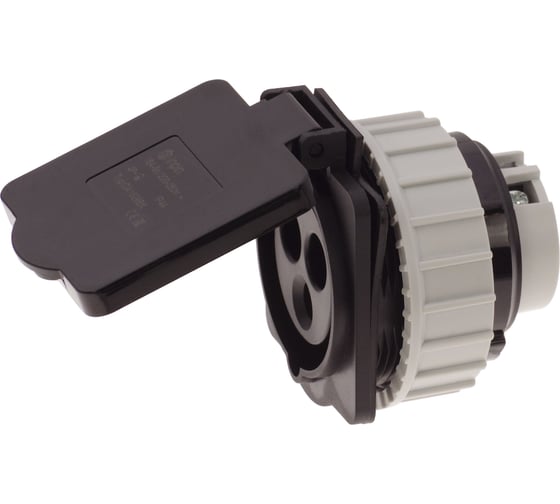 Изображение товара Розетка встраиваемая INPIN 16А 220V 1P+N+E IP44 CA 1628BK