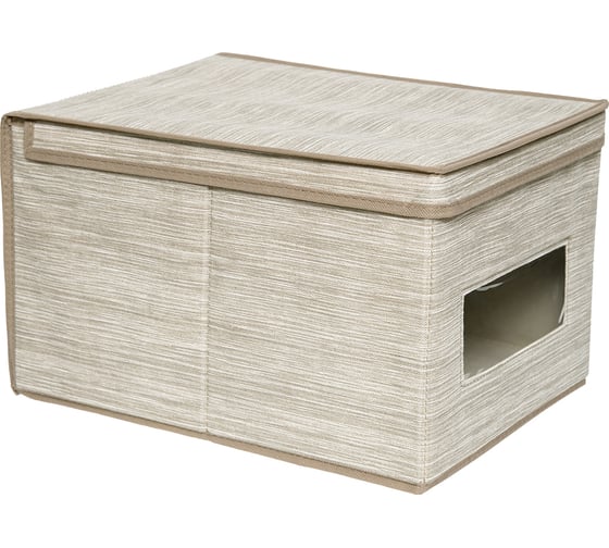 Изображение товара Короб для хранения HANDY HOME Латте, 400х300х250 мм, бежевый ES-24