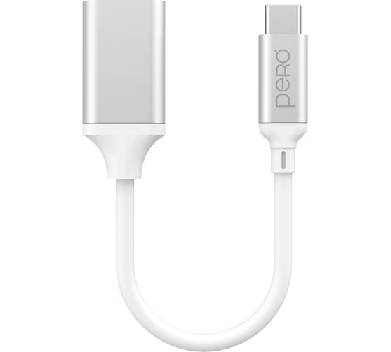 Изображение товара Адаптер Pero AD15 OTG TYPE-C TO USB 3.0, белый PRAD15WH