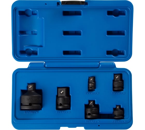 Изображение товара Набор переходников ударных KING TONY 1/4, 3/8, 1/2, 3/4, 6 предметов, кейс 786P06