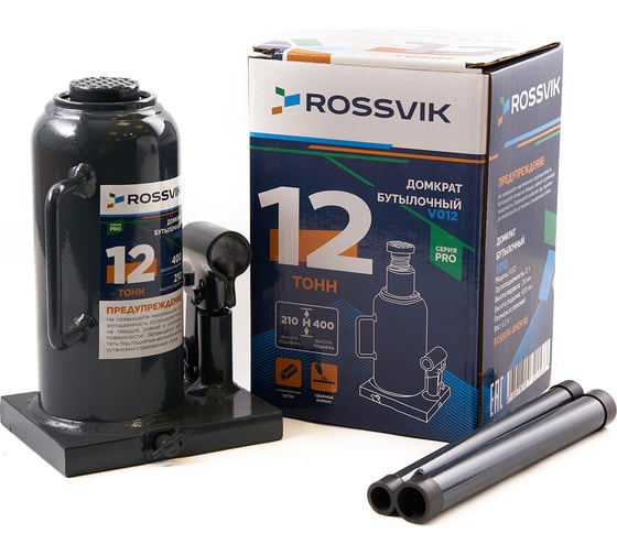 Изображение товара Домкрат бутылочный Rossvik PRO V012 г/п 12.0 т V012 PRO