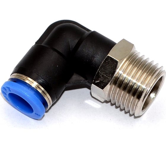 Изображение товара Пневмофитинг цанговый L-образный HIMPT, с наружной резьбой PL 8-М16х1.5 00-00012495