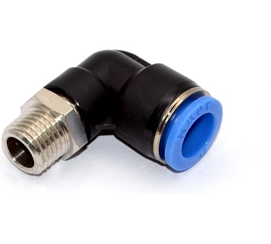 Изображение товара Пневмофитинг цанговый L-образный HIMPT, с наружной резьбой PL 12-М14х1.5 00-00012500