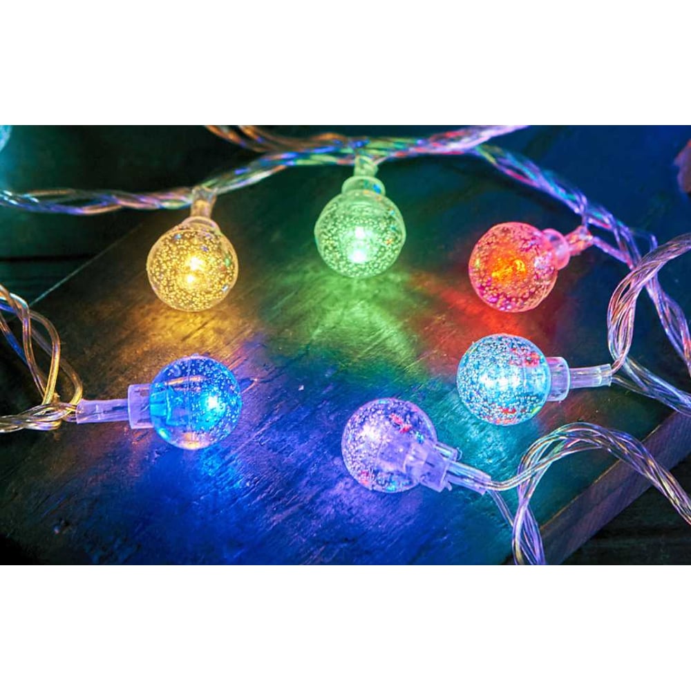 Изображение товара Праздничная светодиодная гирлянда Фарлайт Шар 4,5 м USB 30 LED многоцвет IP20 для интерьера