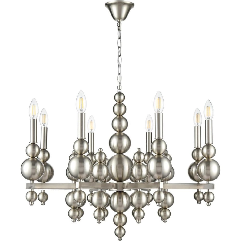 Изображение товара Люстра Lumion NANA 8х40W подвесная современная с никелевым покрытием