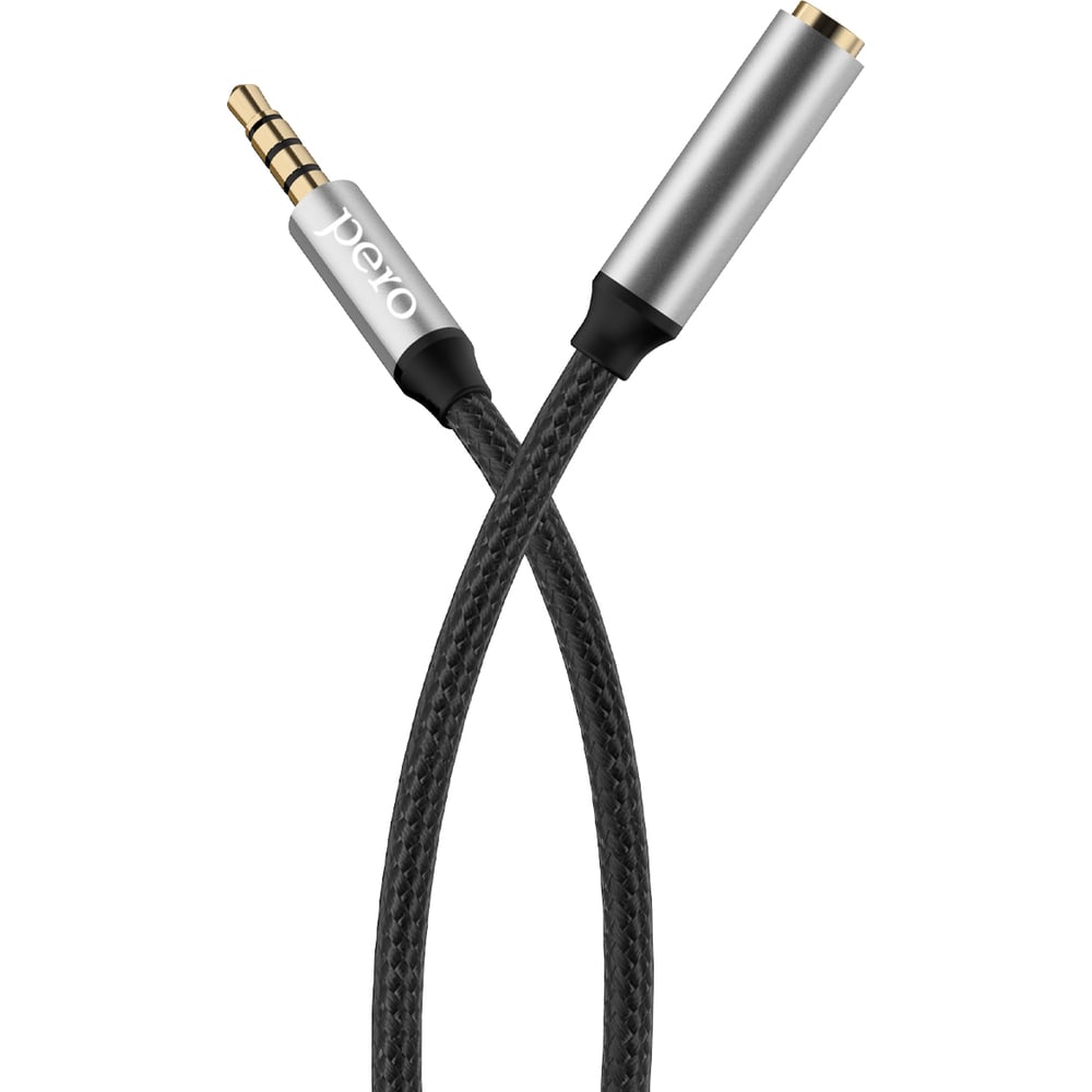 Изображение товара Аудио-удлинитель PERO MC-03 JACK 3.5, 1м, Black PRMC-031MB