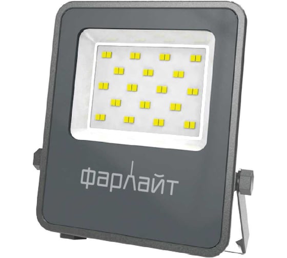 Изображение товара Прожектор светодиодный Фарлайт СДО Акцент 30Вт 5000К IP65 серый корпус ПОЛНОРАЗМЕРНЫЙ FAR002363