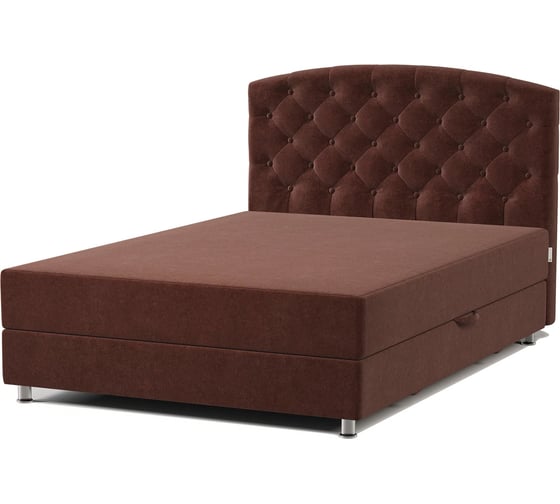 Изображение товара Кровать полутороспальная с подъемным механизмом Шарм Премиум 120 см, велюр, Дрим шоколад 170524002