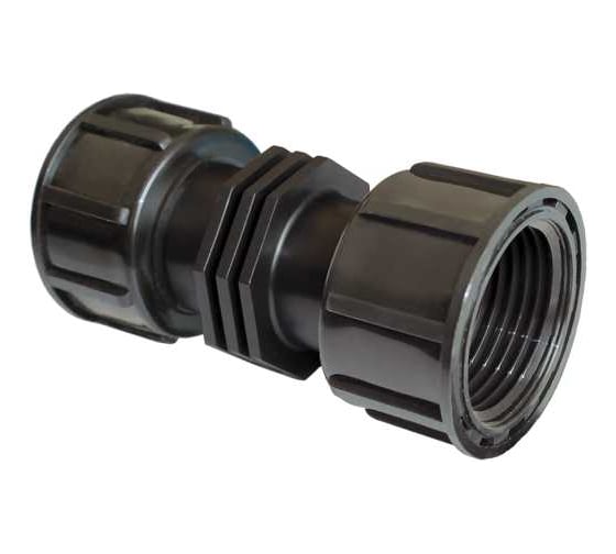 Изображение товара Компресионная муфта POLIEXT 25хВ1 с накидной гайкой PN16 02030020