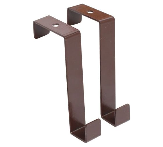 Изображение товара Крючок на дверь навесной Аллюр КДН-2 20x40, коричневый, 2 шт. 15495