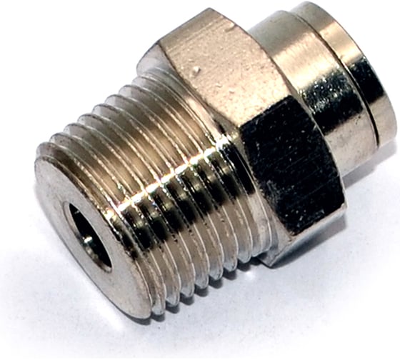 Изображение товара Пневмофитинг латунный прямой HIMPT NPCT 8-03, с наружной резьбой R3/8 00-00012544