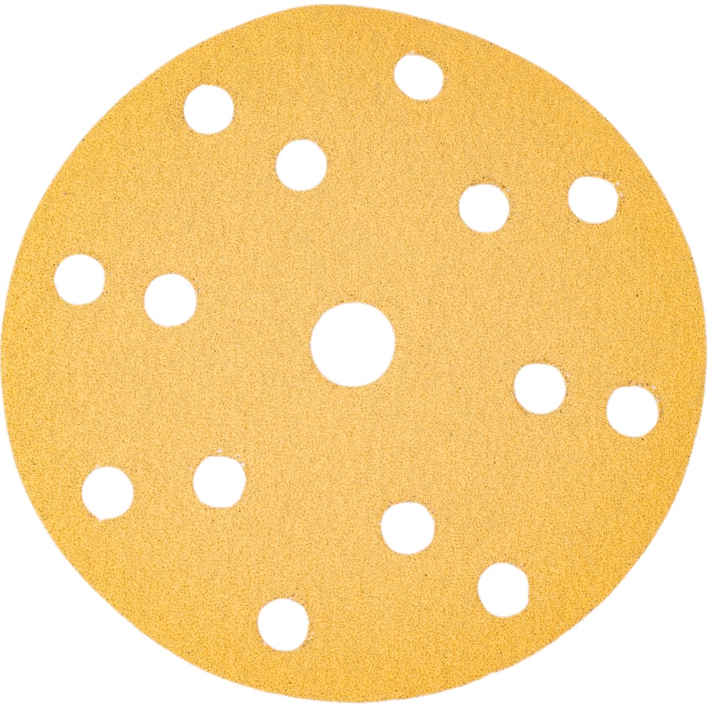 Изображение товара Шлифовальный круг Interflex Gold AP215C 150 мм, на липучке, 15 отверстий, Р80 3127803315