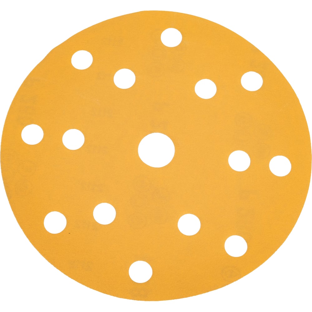 Изображение товара Шлифовальный круг Interflex Gold AP215C 150 мм, на липучке, 15 отверстий, Р280 3127283015