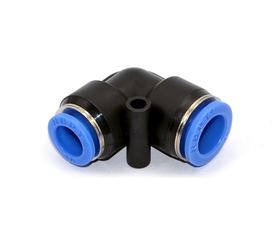 Изображение товара Фитинг пневматический цанговый HIMPT пластиковый, Г-образный PUL 12-10 00-00012528