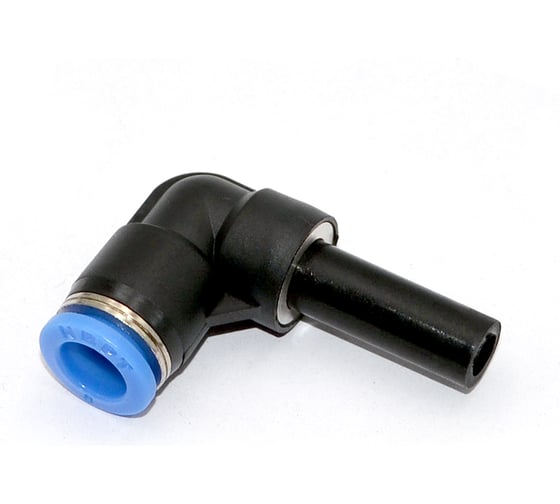 Изображение товара Фитинг пневматический цанговый HIMPT PLJ 8, пластиковый, L-образный 00-00012570