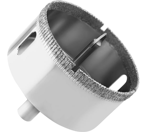 Изображение товара Коронка с центрирующим сверлом по стеклу и керамике (60х55 мм) Vertextools 336-60-55