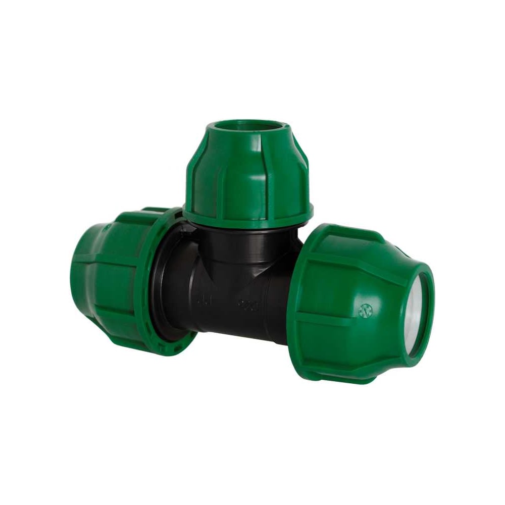 Изображение товара Тройник Poliext 63х40х63 PN10 фитинг для труб из полиэтилена