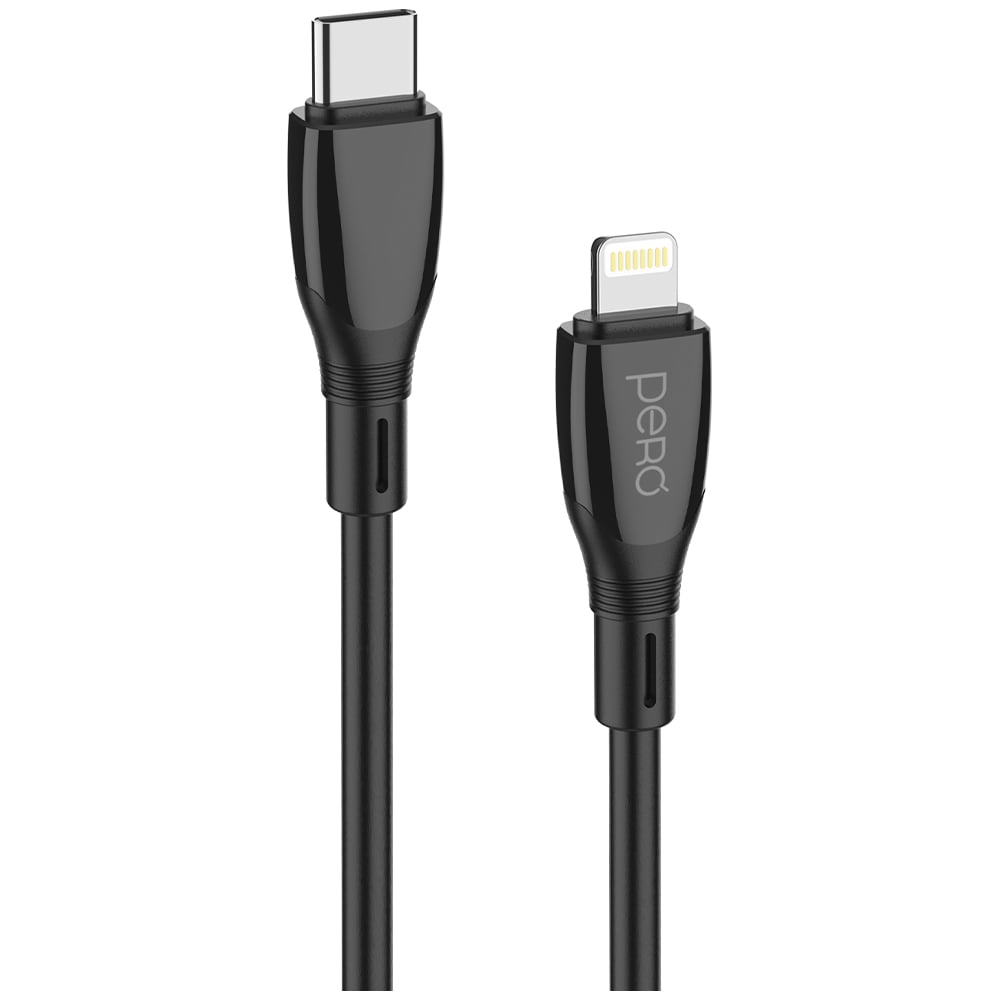 Изображение товара Дата-кабель PERO DC11 PD Type-C to Lightning 27W 2m черный