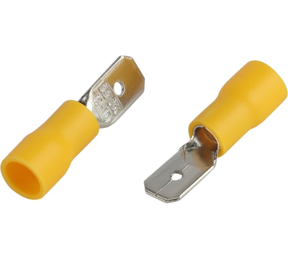 Изображение товара Разъем плоский ЭРА NO-225131 РпИп 560.8 изолированный вилка (упаковка 50 штук) Б0063374