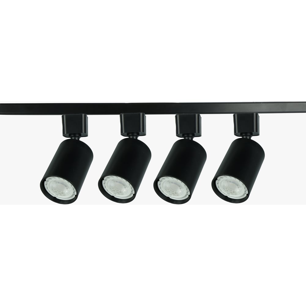 Изображение товара Трековый светильник ЭРА TR70SET4GU10BK набор 4 шт. с цоколем GU10 для шинопровода 80 см