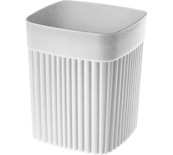 Изображение товара Стакан Бытпласт Velvet 90х90х110 мм, 0.65 л светло-серый флэк 433239338