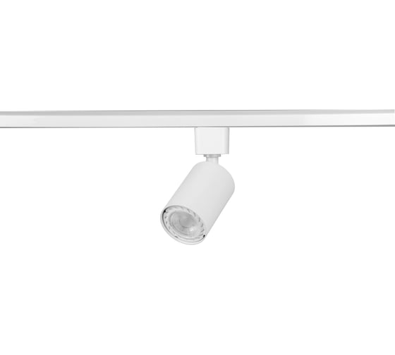 Изображение товара Трековый светильник ЭРА однофазный TR76 GU10 WH под лампу GU10, белый Б0063984