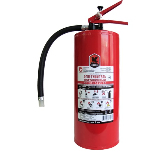 Изображение товара Профессиональный порошковый  огнетушитель СИМАРГЛ с повышенным уровнем надежности ОП-8(б) АВСЕ-05